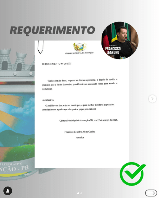 Câmara de Assunção Apresenta Requerimentos N° 09 e 10/2025 na Sessão de 12 de Março