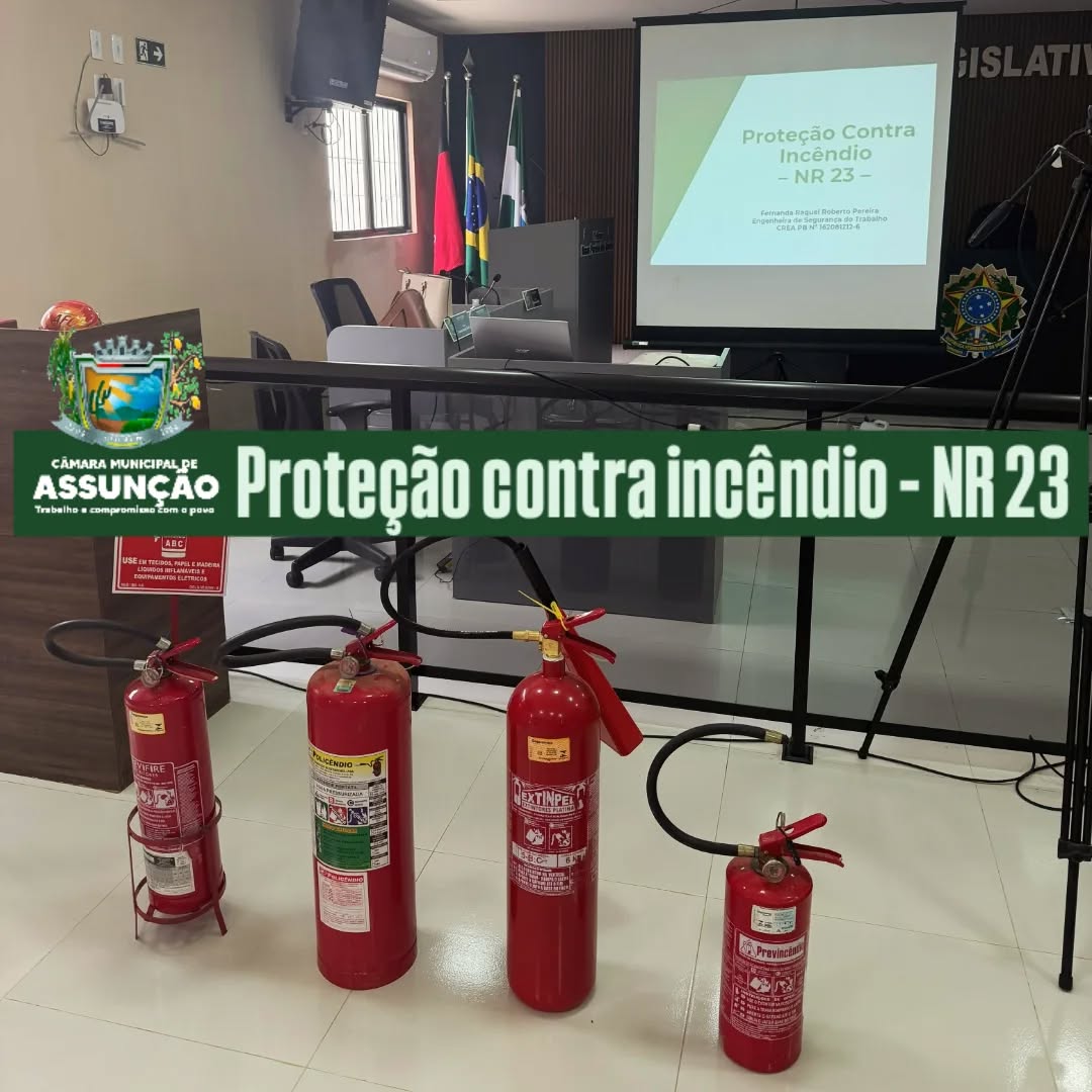 Câmara de Assunção capacita servidores em prevenção e combate a incêndio