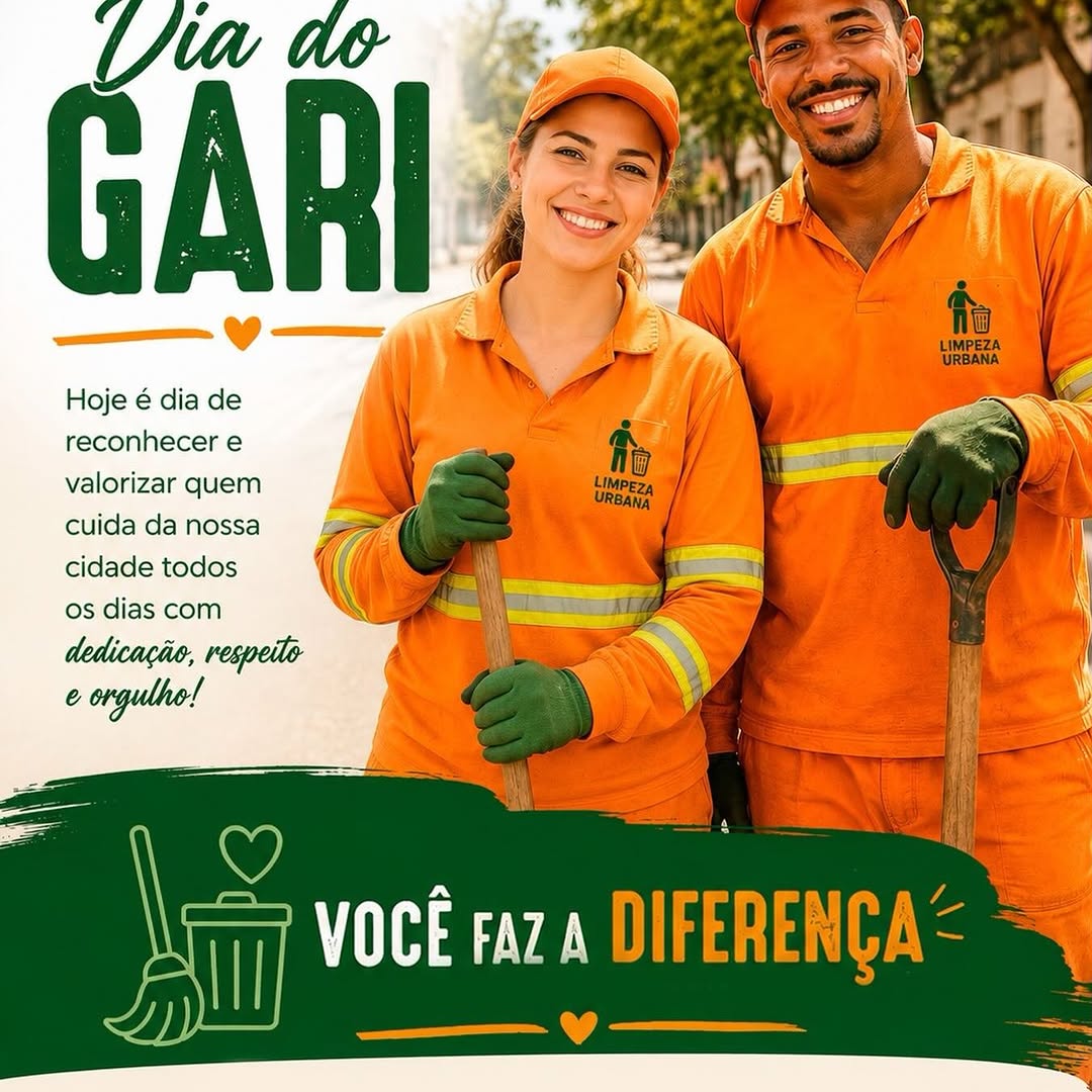 Dia do Gari: Município Homenageia Profissionais da Limpeza Urbana