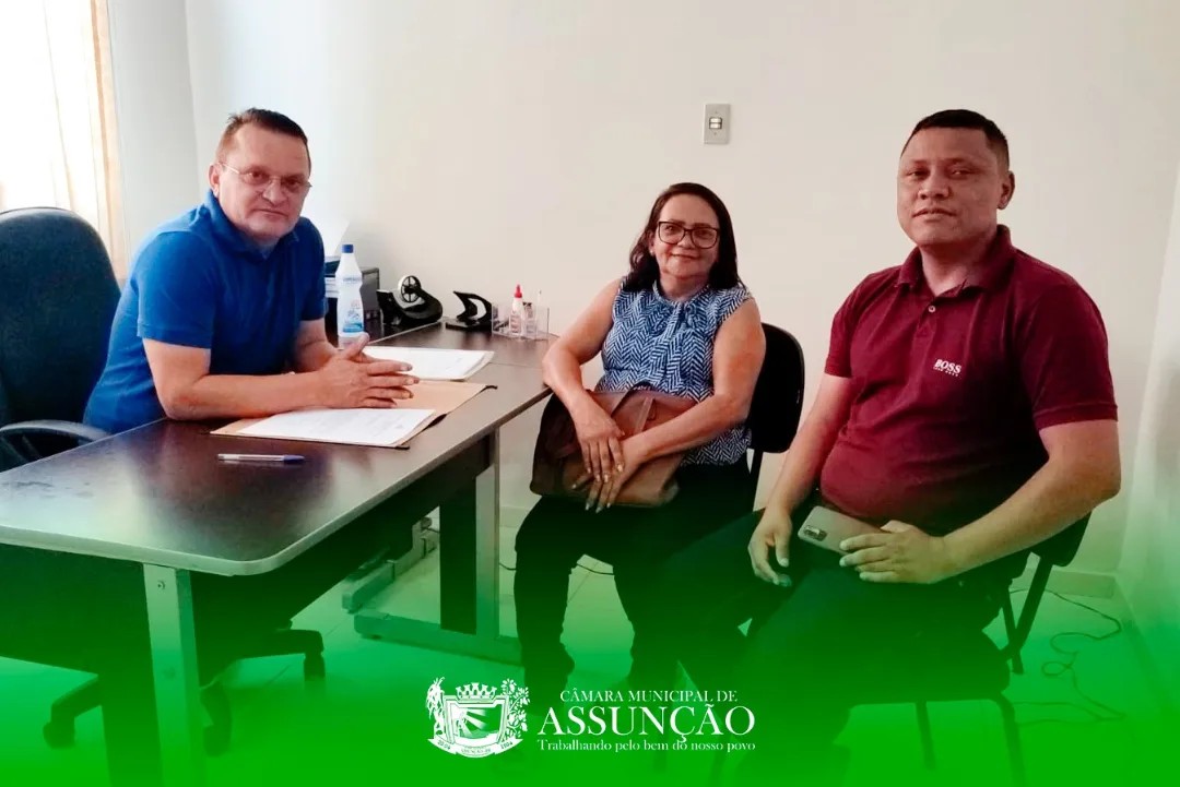 PRESIDENTE DA CÂMARA MUNICIPAL DE ASSUNÇÃO RECEBE VISITA DA PRESIDENTE DO SINDICATO RURAL DE ASSUNÇÃO