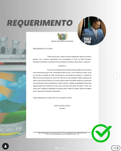 REQUERIMENTOS N° 01, 02, 03, 04 e 05/2025 Poder Legislativo – Câmara de Assunção